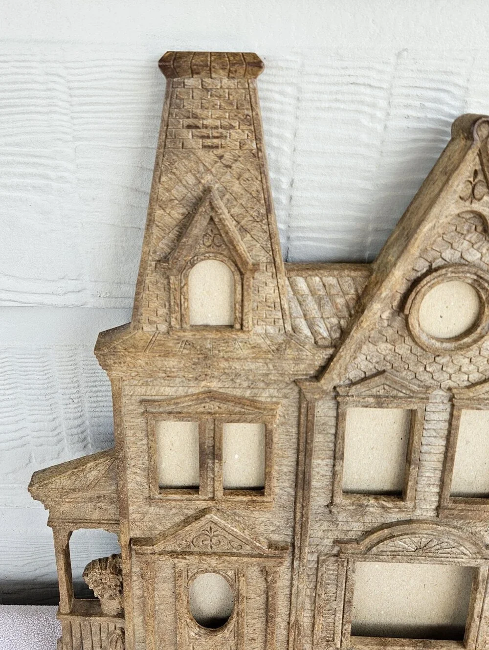 Syroco Victorian Gothic Haunted House Picture Frame Wall Decor #9270 VTG Back